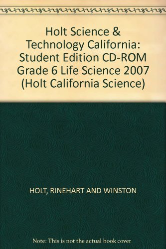 Book Holt Science & Technology California: Student Edition Cd-rom Grade 6 Life Science 2007 free