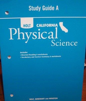 Book Study Guide A Ca Sci 2007 Phys (holt Science & Technology) free