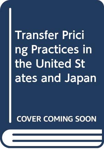 Book Transfer Pricing In The United States And Japan free