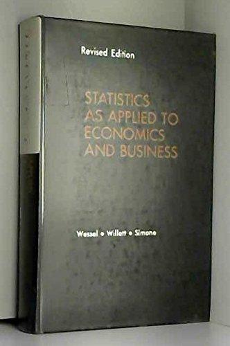 Book Statistics As Applied To Economics And Business free