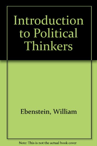 Book Introduction to Political Thinkers free
