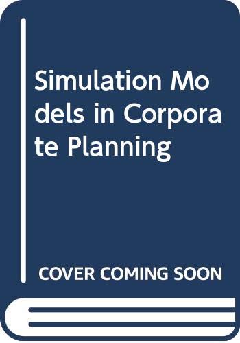 Book Simulation Models In Corporate Planning free