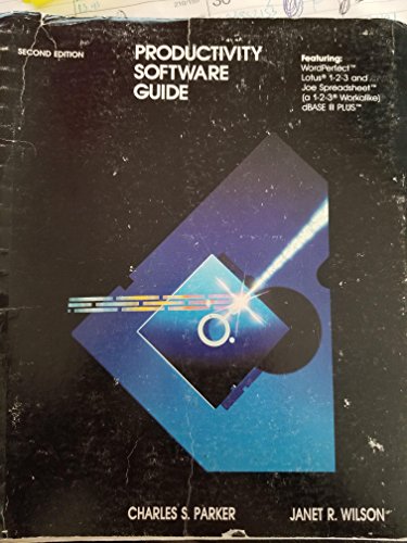 Book Productivity Software Guide: Featuring Wordperfect, Lotus 1-2-3 And Joe Spreadsheet (a 1-2-3 Workalike), Dbase Iii Plus free