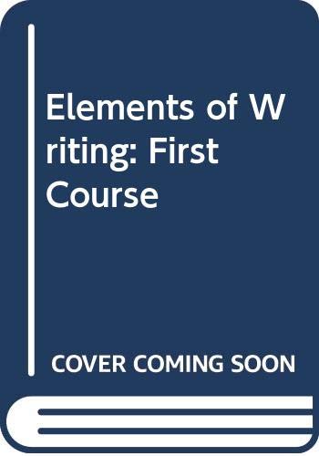 Book Elements of Writing: First Course free