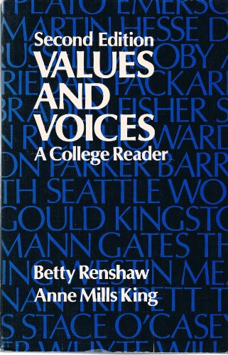 Book Values And Voices: A College Reader free
