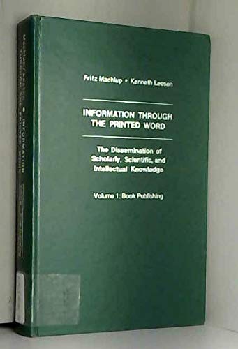 Book Information through the printed word: The dissemination of scholarly, scientific, and intellectual knowledge free