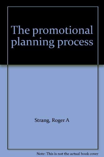 Book The Promotional Planning Process free