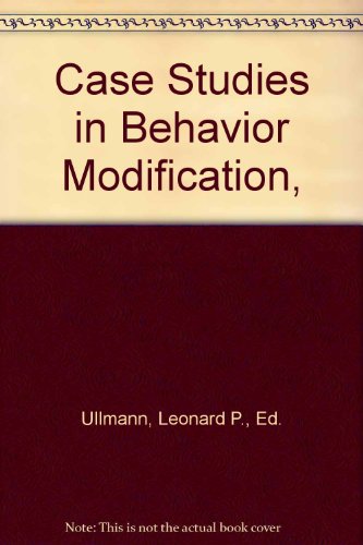Book Case Studies in Behavior Modification, free