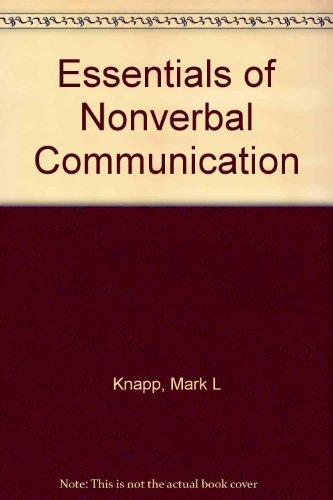 Book Essentials of Nonverbal Communication free