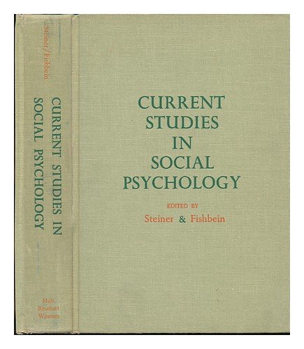Book Current Studies in Social Psychology free