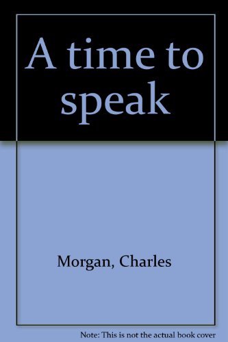 Book A Time To Speak free