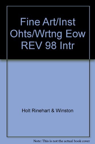 Book Fine Art/inst Ohts/wrtng Eow Rev 98 Intr free
