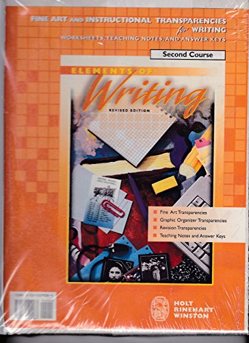 Book Fine Art And Instructional Transparencies For Elements Of Writing: Second Course, Grade 8 free