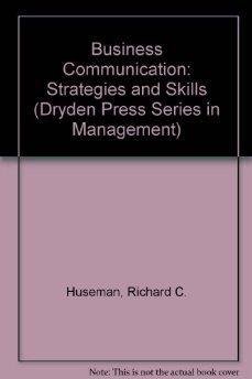 Book Business Communication: Strategies & Skills (dryden Press Series In Management) free