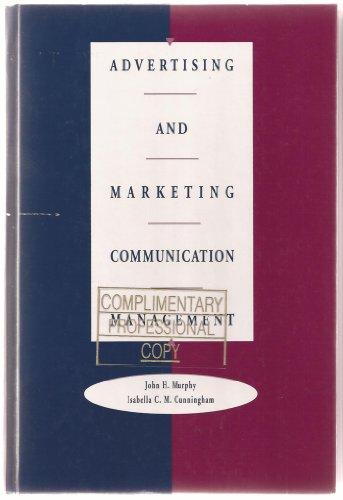 Book Advertising And Marketing Communication Management (the Dryden Press Series In Marketing) free