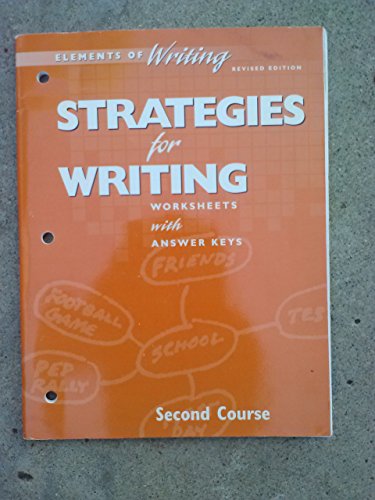 Book Strategies for Writing Eow 98 Gr 8 free