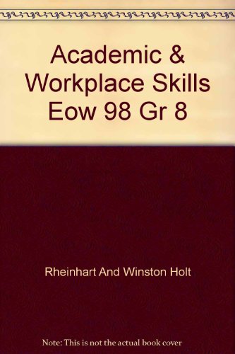 Book Academic & Workplace Skills Eow 98 Gr 8 free