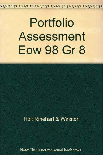 Book Portfolio Assessment Eow 98 Gr 8 free
