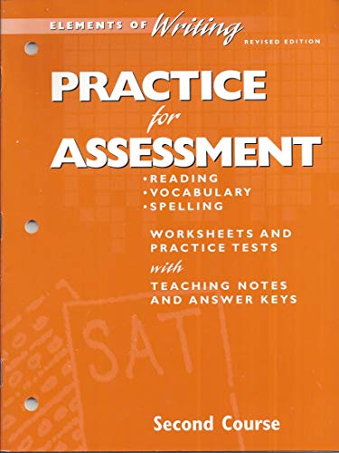 Book Practice For Assessment - Elements Of Writing - Second Course free