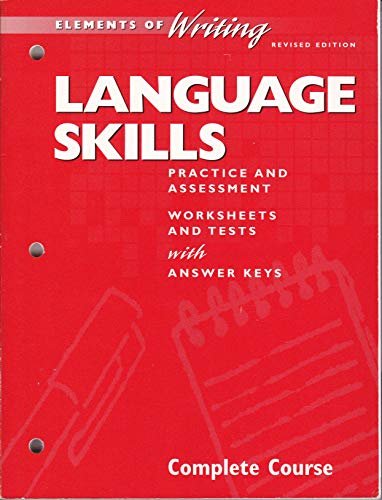 Book Elements of Writing Language Skills Practice and Assessment Complete Course (Grade 12) free