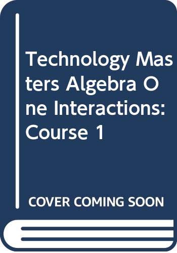 Book Technology Masters Algebra One Interactions: Course 1 free