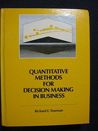 Book Quantitative methods for decision making in business free