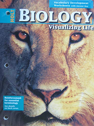 Book Vocabulary Development Worksheets (Biology Visualizing Life) free