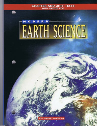 Book Chapter and Unit Tests Mod Earth Sci 98 free