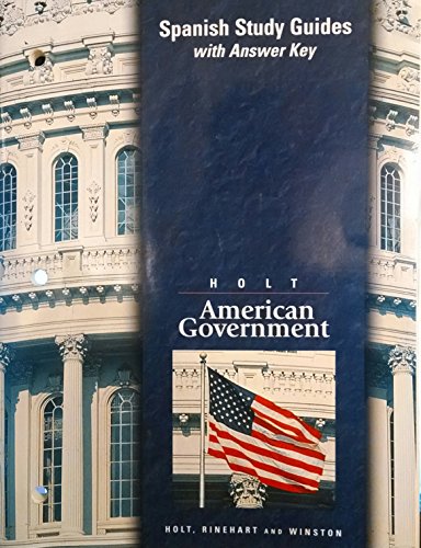 Book Spanish Study Gd Holt Amer Government 99 free