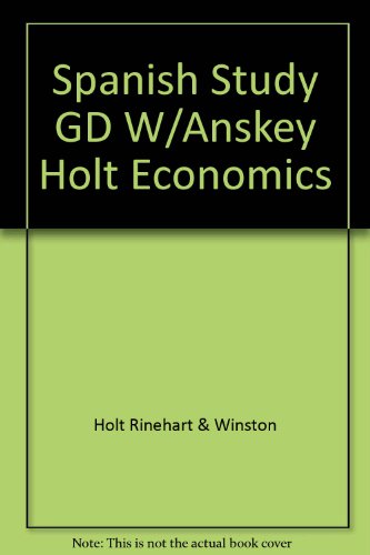 Book Spanish Study GD W/Anskey Holt Economics free