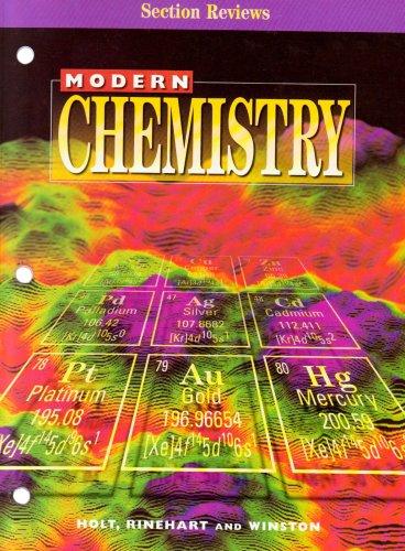 Book Modern Chemistry Section Reviews free