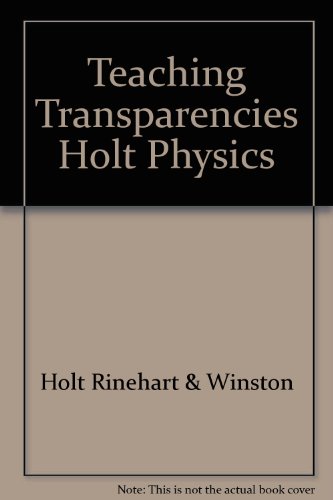 Book Teaching Transparencies Holt Physics free