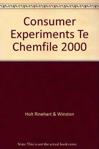 Book Chemfile Lab Program Consumer Experiments Teacher's Edition free