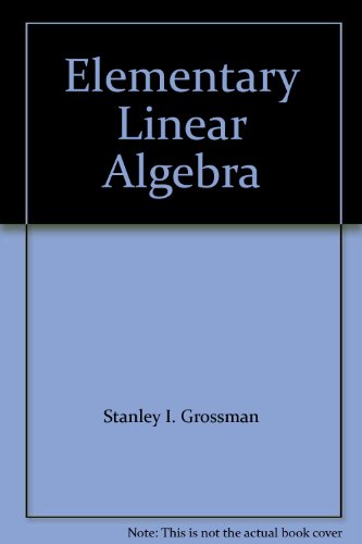 Book Elementary Linear Algebra free