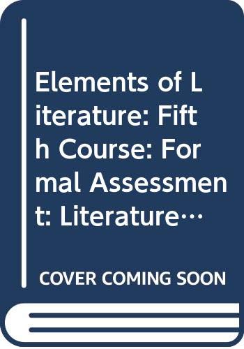 Book Elements Of Literature: Fifth Course: Formal Assessment: Literature Of The United States With Literature Of The Americas free