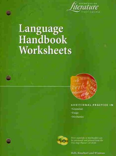 Book Lang Hndbk Wkshts Eol 2000 G 7 free