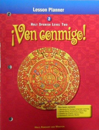 Book Lesson Planner Holt Spanish Level Two (ven Conmigo!) free