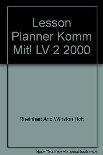 Book Lesson Planner Komm Mit! Lv 2 2000 free