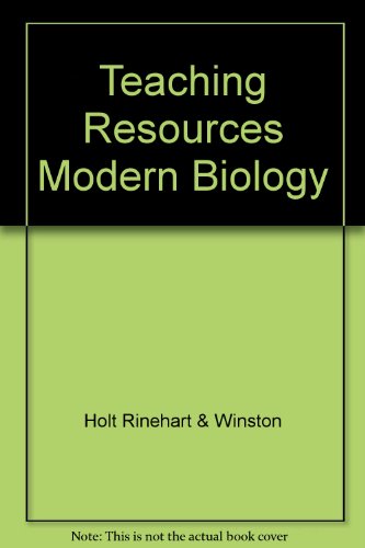Book Teaching Resources Modern Biology free