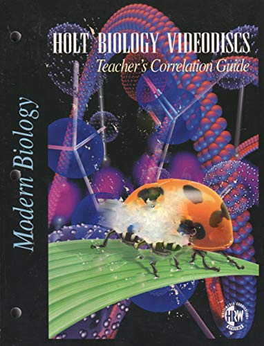 Book Holt Biology Videodiscs Teacher's Correlation Guide to Modern Biology free
