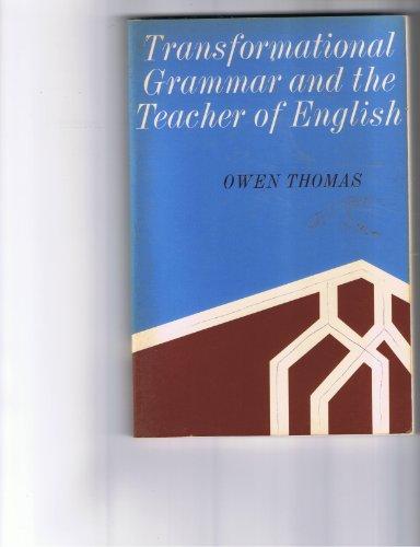Book Transformational Grammar and the Teacher of English free