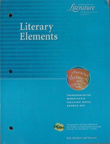 Book Literary Elements - Elements Of Literature Introduction Course free