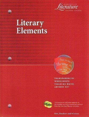 Book Literary Elements (Transparencies, Worksheets, Teaching Notes, Answer Key) (Elements of Literature, Second Course) free