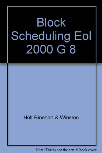 Book Block Scheduling Eol 2000 G 8 free