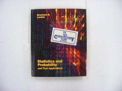 Book Statistics and Probability and Their Applications free