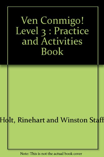 Book Ven Conmigo! : Practice And Activities Book free