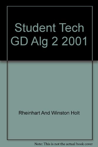 Book Student Technology Guide Algebra 2 (algebra 2) free