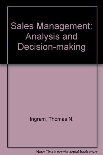 Book Sales Management: Analysis And Decision Making free