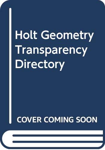 Book Holt Geometry Transparency Directory free