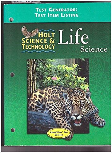 Book Test Generator Test Item Listing (Holt Science&Technology Life Science) free